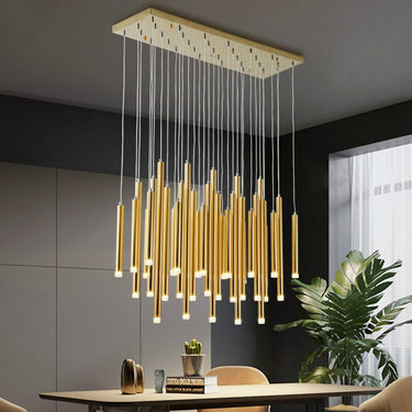 Nordic Light Luxury Cylindrical Art Chandelier
